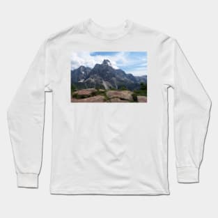 Alps Mountains Peaks Alpine Landscape Long Sleeve T-Shirt